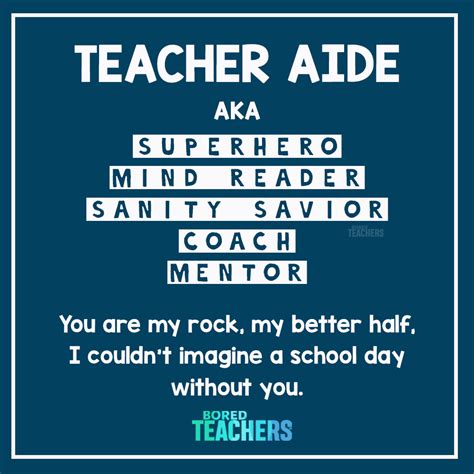 Tag A Teacher Aide And Show Them Some Love ️ Teacher Quotes