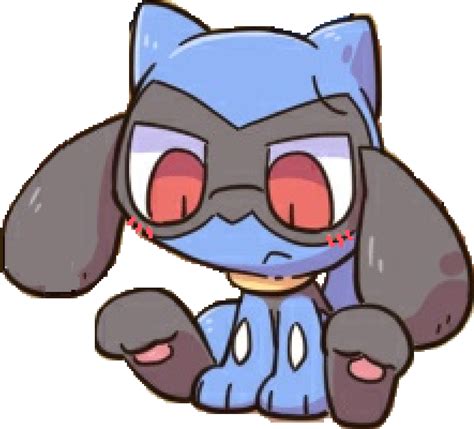 Riolu Png Download Riolu Blushing Original Size Png Image Pngjoy