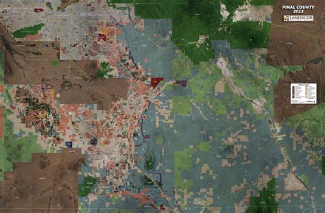 Pinal County Aerial Wall Mural Landiscor Real Estate Mapping