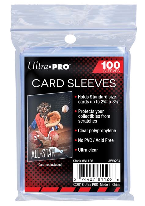 Ultra Pro Card Sleeves Case 100 Packs 79 Potomac Distribution