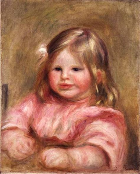 Portrait Of Coco Pierre Auguste Renoir As Art Print Or Hand Painted Oil