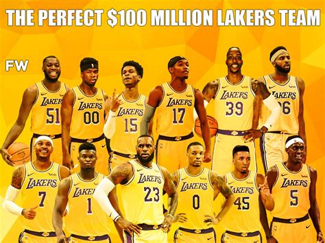 One of the most successful and popular professional. The Perfect Team For The Los Angeles Lakers For $100 Million - Fadeaway World