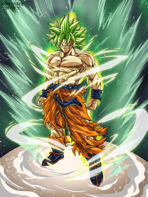 Goku Super Saiyan Green By Mikanotes On Deviantart