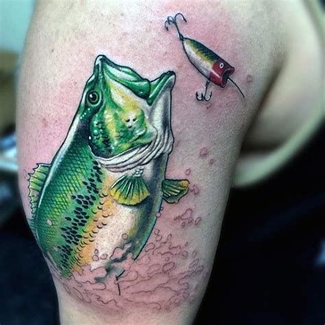 75 Bass Tattoo Designs For Men Sea Fairing Ink Ideas