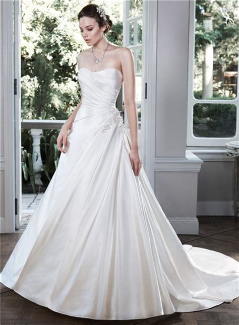 Thin threads, which are the base of the silk cloth, provide the beauty of its surface and ecological properties. Simple Ball Gown Strapless Low Back Ruched Satin Wedding Dress