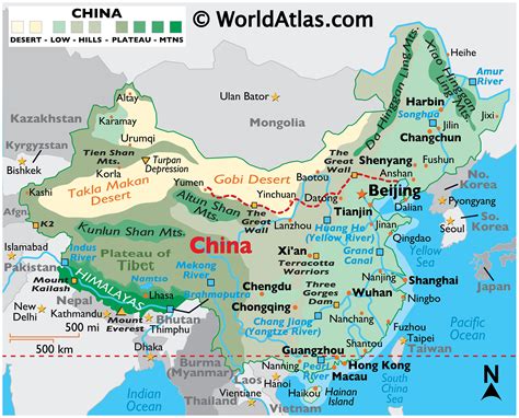 China Maps Including Outline And Topographical Maps