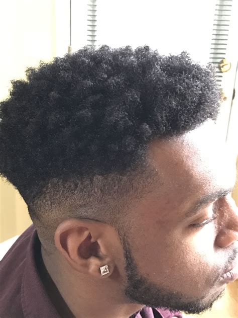 Curly High Top Fade Simple Haircut And Hairstyle
