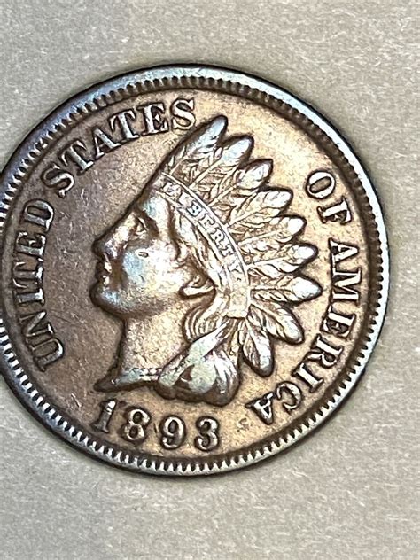 1893 Indian Head Penny Full Liberty Au Detail Ebay