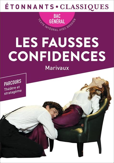 Les Fausses Confidences Bac 2024 Pierre De Marivaux Librairie