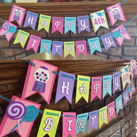 Happy Birthday Theme Candy Theme Birthday Party Candy Land Theme