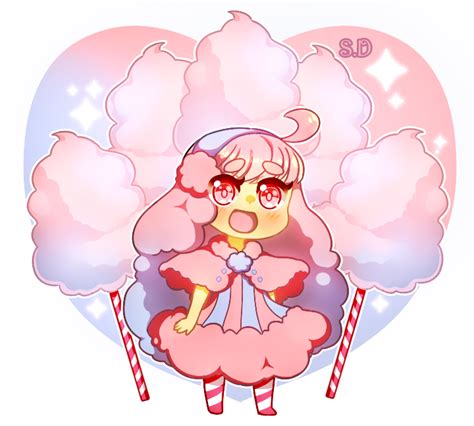 Cotton Candy By Vocaloid Mirai Chibi Kawaii Manga Kawaii Arte Do