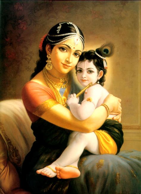 Yashoda Krishna Fine Art Paper Print Poster Hare Krishna Solutions