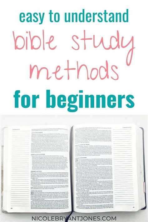 Bible Study Methods Nicole Bryant Jones In 2020 Understanding The