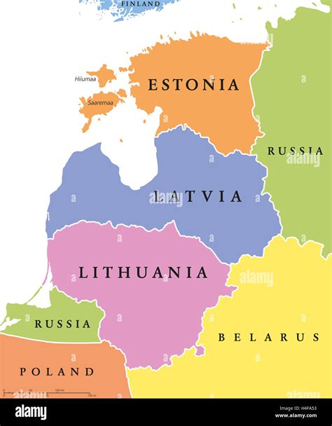 Map Lithuania Latvia Estonia Fotografías E Imágenes De Alta Resolución Alamy