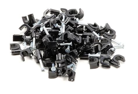 Single Coaxial Cable Clips Cat6 Electrical Wire Cable Clip 14 In