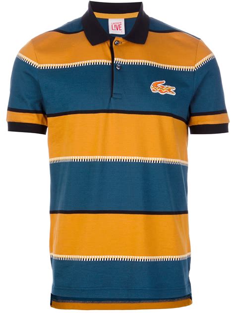 Browse this large collection of shirts for men from gap and discover the garment that your closet has a few shirts from this collection will liven up your style. Lacoste L!ive Striped Polo Shirt in Multicolor for Men ...