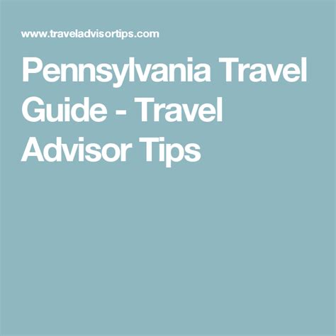 Pennsylvania Travel Guide Com Imagens