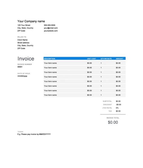 50 Powerful Electronic Invoices Template And Sample Hennessy Events