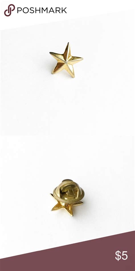 Vintage Five Point Star Pin Five Points Vintage Accessories Stud