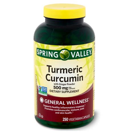 Spring Valley Turmeric Curcumin With Ginger Powder General Wellness