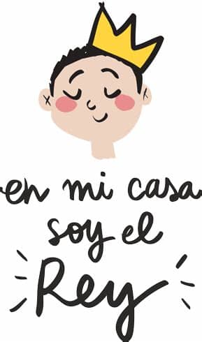 Mensaje de condolencias de sm el rey al presidente francés con motivo del fallecimiento de valéry giscard d'estaing. Stickers for Kids En mi casa soy el Rey