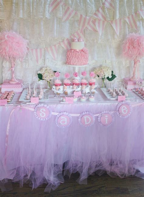 Pour champagne over pink cotton candy for a beautiful bubbly beverage or ditch the champagne and just have lemonade. And Everything Sweet: Pretty In Pink Baby Shower