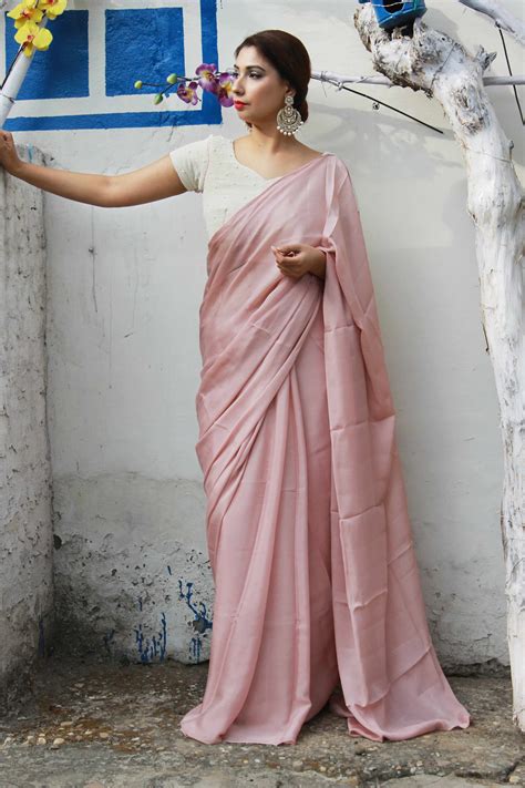 Exclusive Designer Sarees Online Moti Work Blouse Pink Saree Blouse Saree Designs Saree Look