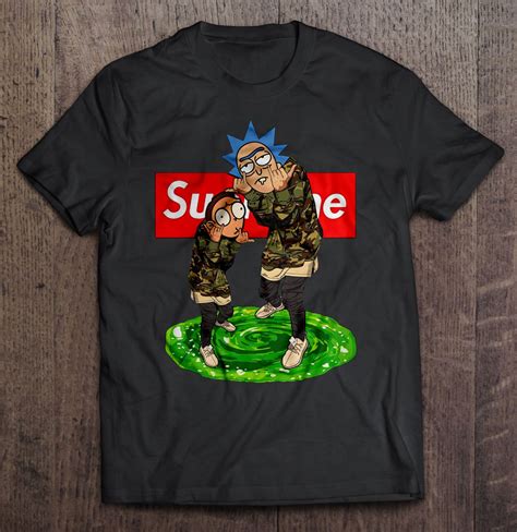 Supreme Rick And Morty Sweatshirt T Shirt Supreme Rick Et Morty Buy