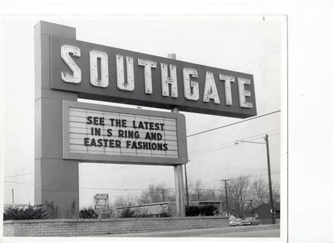 Southgate Shopping Center Sign 1969 Southgate Shopping Center Detroit Michigan