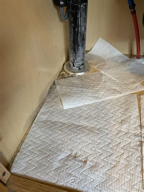 But first, get a little plumber putty from the hardware store and put it around the seal from the topside of the sink. Just discovered leak under my kitchen sink. Is there ...