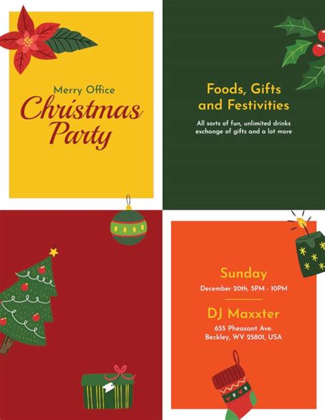 Free 19 Amazing Holiday Party Flyer Templates In Eps Psd Publisher