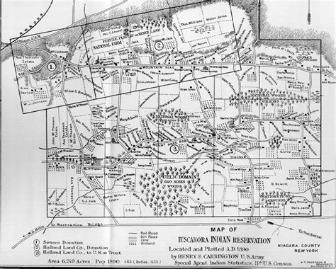 It would fall to the league to direct iroquois policy during the american. Tuscarora Indian Reservation Map from 1890 | Indian ...