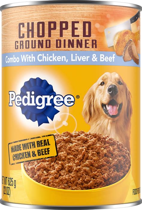 So, your furry little friend is growing bigger by the day and needs a high protein diet to help with the healthy growth and development of his muscles and bones. Pedigree Chopped Ground Dinner Combo With Chicken, Beef ...