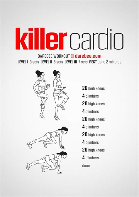 Pin By Sul L On Workout Cardio Workout At Home Best