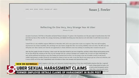 Uber Investigating After Ex Employee Blogs About Sexual Harassment