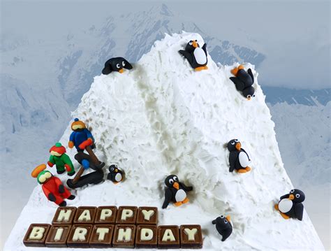 Snowy Mountain Birthday Cake Jay Flickr
