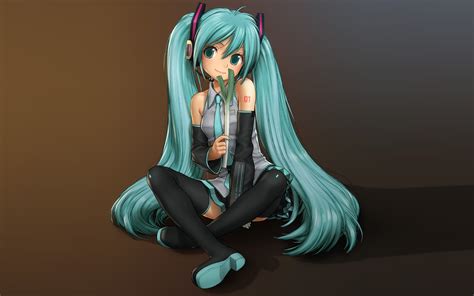 Papel De Parede Hd Para Desktop Anime Vocaloid Microfone Cabelo