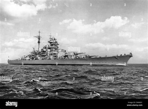 El Acorazado Bismarck La Segunda Guerra Mundial Fotografía De Stock