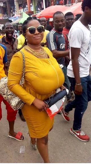 end time boobs woman with a very huge chest causes commotion in lagos photos uju ayalogu s