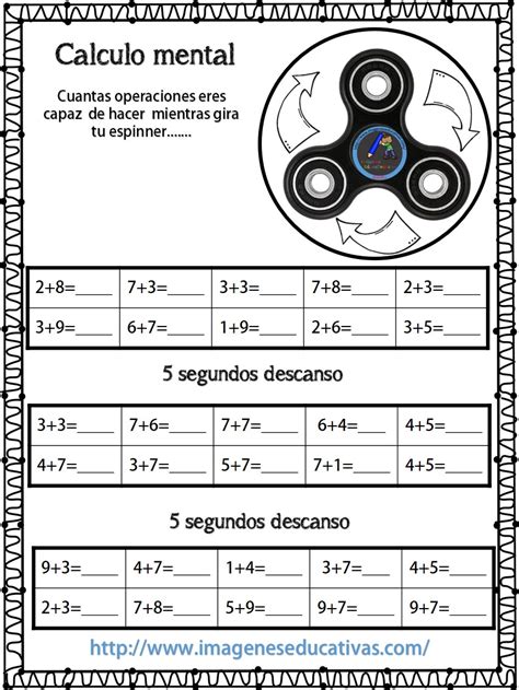 We did not find results for: Cálculo mental Espinners (2) - Imagenes Educativas