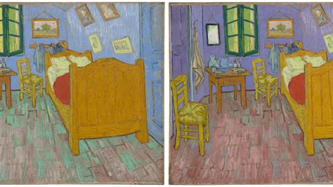 This painting by vincent van gogh is on display at the art institute of chicago museum, in the impressionism exhibit. The walls in Van Gogh's iconic 'The Bedroom' were never ...