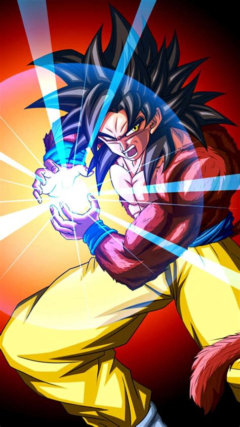 Download Dragon Ball Z Super Saiyan Goku Flaunting His Skill Wallpaper