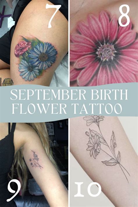 September Birth Flower Tattoo Ideas {The Aster} - TattooGlee | Birth