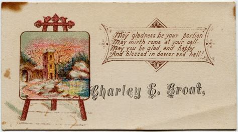 Here are two beautiful victorian calling cards. Victorian Calling Cards