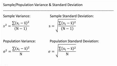 Population Standard Deviation Formula How To Calculate Population