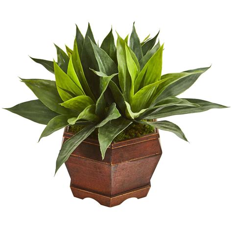 Home All Products 16 Agave Succulent Artificial Plant