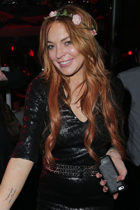 Lindsay Lohan Night Out Style Vip Room Nightclub In Cannes May