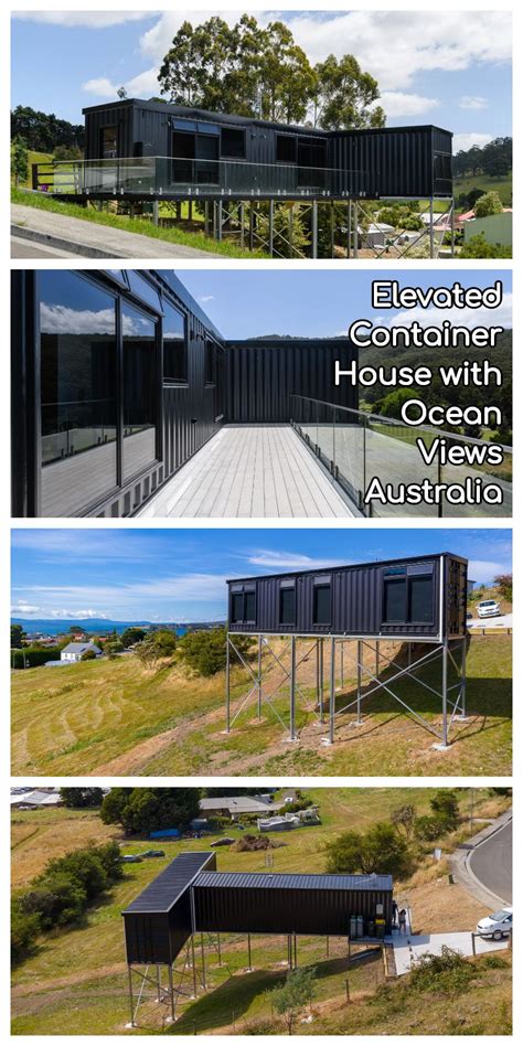 Elevated Container House With Ocean Views Tasmania Australia