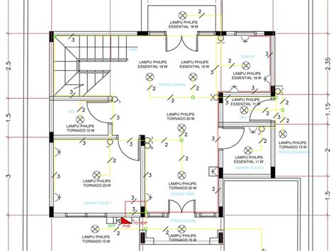perencanaan instalasi listrik rumah bertingkat dua lantai egseancom