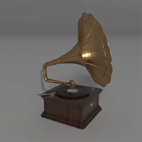 Vintage Gramophone 3D model | CGTrader